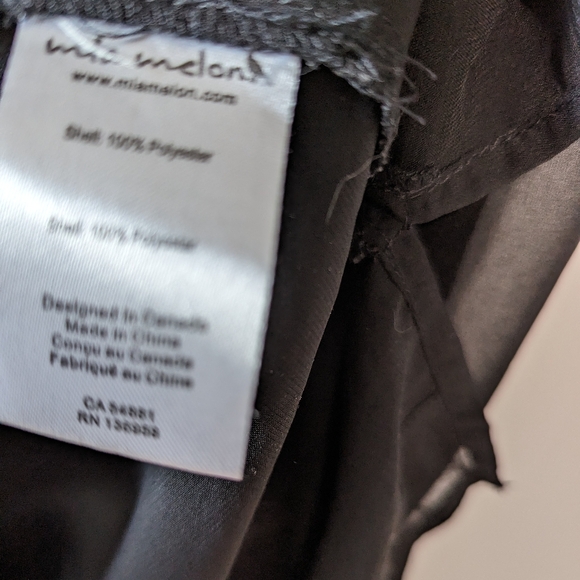 Mia Melon Lightweight Black Shirt Dress with Pockets - Picture 6 of 7